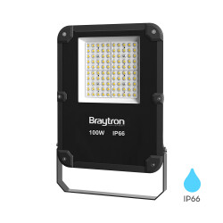 BRY-FLOOD-PL-100W-GRY-6500K-IP66-LED FLOODLIGHT - 1