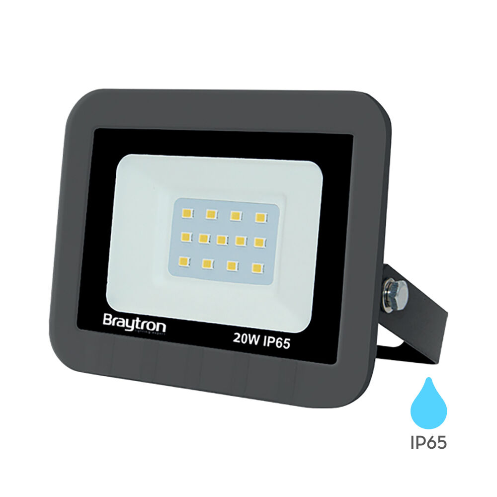 BRY-FLOOD-SD-20W-GRY-3000K-IP65-LED FLOODLIGHT - 1