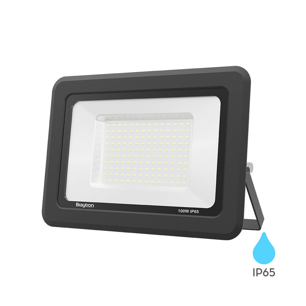 BRY-FLOOD-SF-100W-BLC-3000K-IP65-LED FLOODLIGHT - 1
