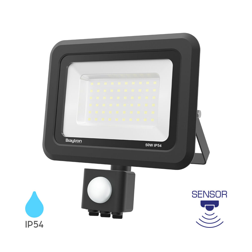BRY-FLOOD-SF-50W-BLC-6500K-SNS-IP54-LED FLOODLIGHT - 1