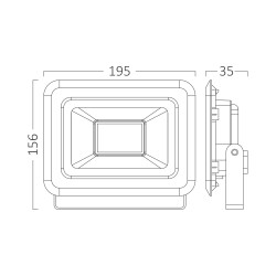 BRY-FLOOD-SF-50W-BLC-GRN-IP65-LED FLOODLIGHT - 5