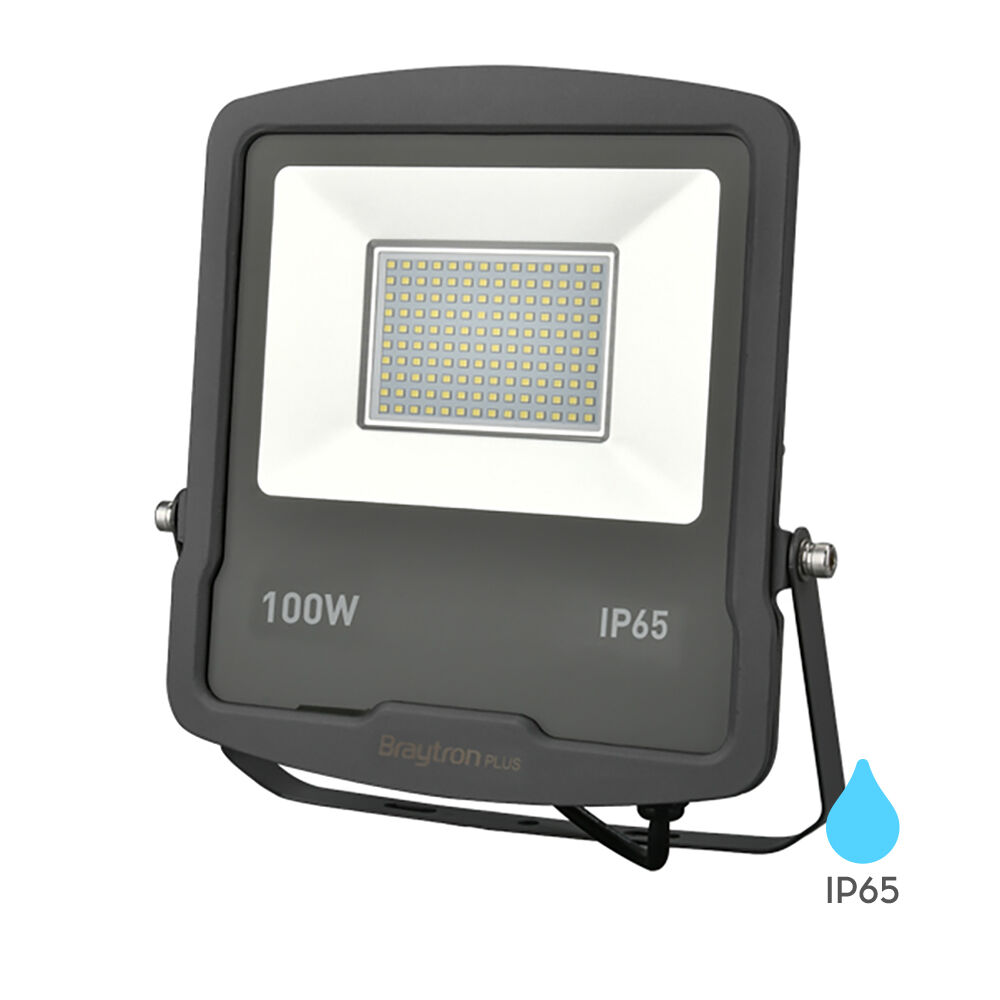 BRY-FLOOD-SL-100W-GRY-6500K-IP65-LED FLOODLIGHT - 1
