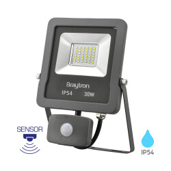 BRY-FLOOD-SL-30W-GRY-6500K-SNS-IP54-LED FLOODLIGHT - 1