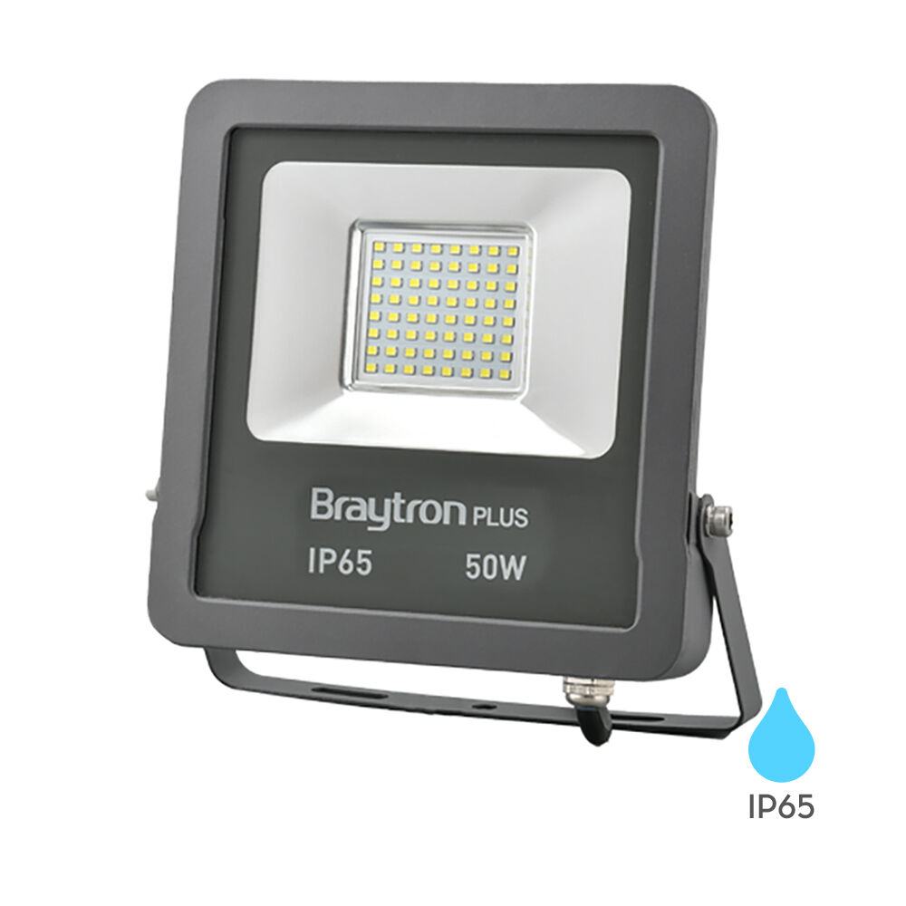 BRY-FLOOD-SL-50W-GRY-6500K-IP65-LED FLOODLIGHT - 1