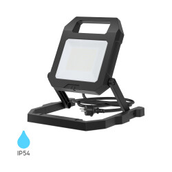 BRY-FLOOD-WL-BLC-50W-1.5MT CABLE-6500K-WORK LIGHT - 