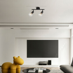 BRY-G003C-2H-2xE27-BLC-CEILING LIGHT - (1)