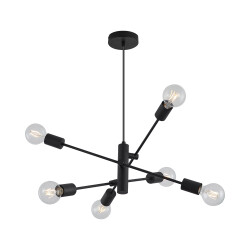BRY-G004C-6H-6xE27-BLC-PENDANT LIGHT - 