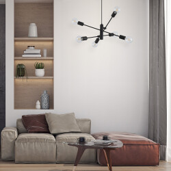 BRY-G004C-6H-6xE27-BLC-PENDANT LIGHT - (1)