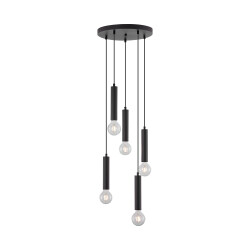 BRY-G005R-5H-5xE27-BLC-PENDANT LIGHT - 