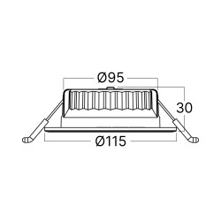 BRY-G6 D115-12W-RND-WHT/WHT-3IN1-IP20-LED SPOTLIGHT - 4