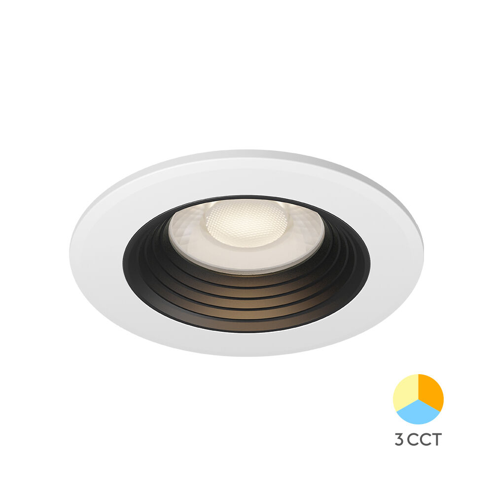 BRY-G6 D85-6.5W-RND-WHT/BLC-3IN1-IP20-LED SPOTLIGHT - 1