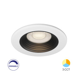BRY-G6 D85-6.5W-RND-WHT/BLC-DIM-3IN1-IP20-LED SPOTLIGHT - 1