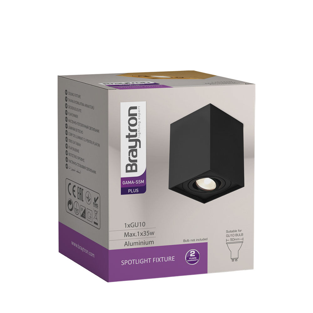 BRY-GAMA-8010-SQR-BLC-GU10-SPOTLIGHT - 5