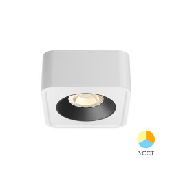 BRY-GATA-SR-1D-10W-3IN1-SQR-WHT-BLC-SPOTLIGHT - 