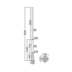 BRY-GP002-3MT-S.BLC-POLE - 3
