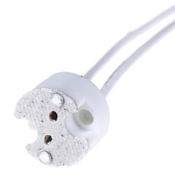 BRY-GU5.3-10CM-CRM-CERAMIC LAMPHOLDER - 