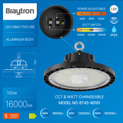 BRY-HIBAY-ESP-100W-BLC-3IN1-3WT-IP65-LED HIBAY - 3