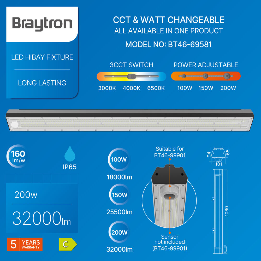 BRY-HIBAY-LNR-200W-1.06MT-BLC-3IN1-3PW-LINEAR HIBAY - 3