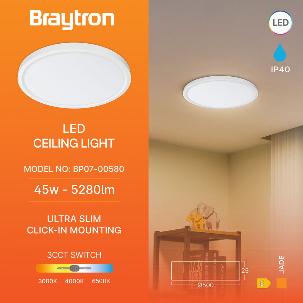 BRY-JADE-SLR-WHT-RND-45W-3IN1-CEILING LIGHT - 3