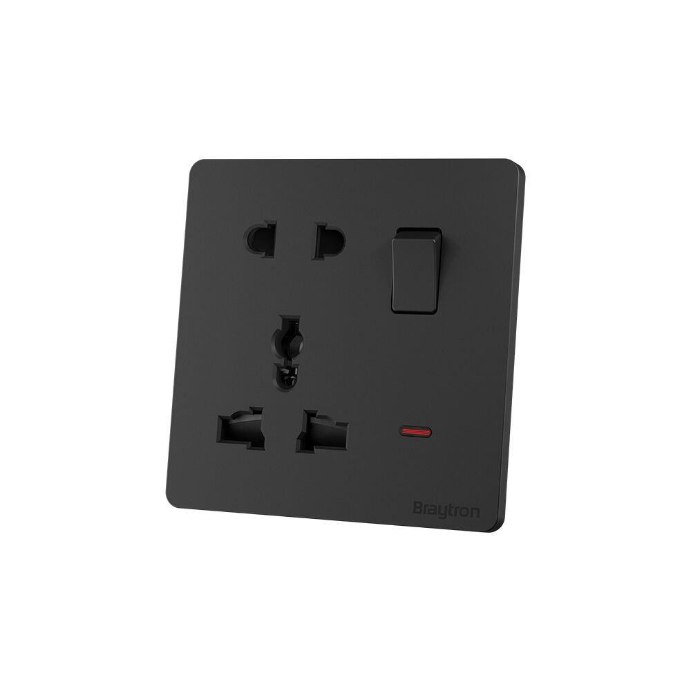 BRY-LENA-UN-1G-16A-BLC-SOCKET - 1