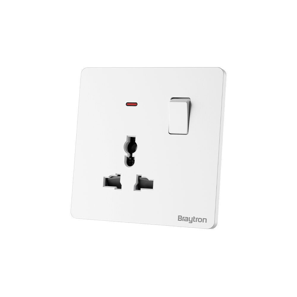 BRY-LENA-UN-1G-16A-WHT-SOCKET - 1