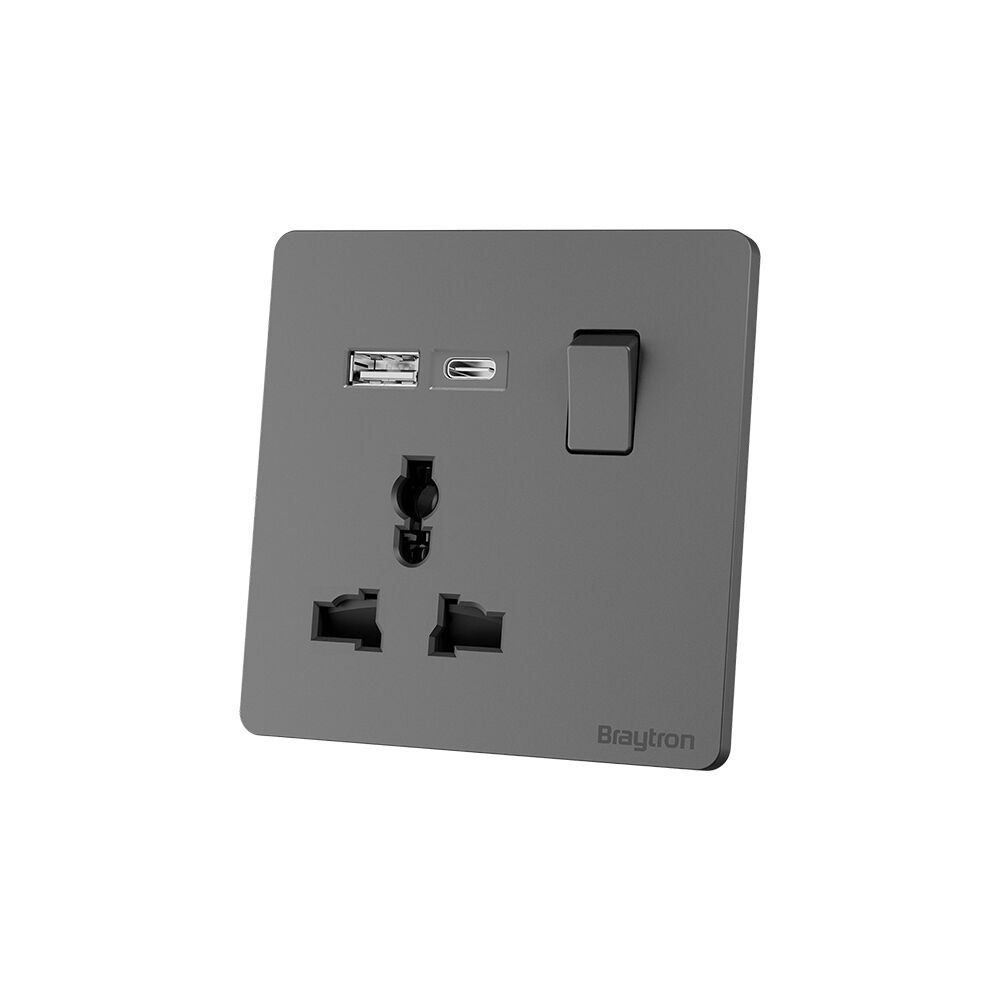 BRY-LENA-UN-1G USB-16A-D.GRY-SOCKET - 2