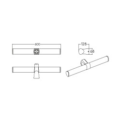 BRY-LILY-B-600-16W-3IN1-BLC-IP44 MIRROR LAMP - 7