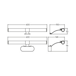 BRY-LILY-C-400-7W-4000K-WHT-IP44 MIRROR LAMP - 6