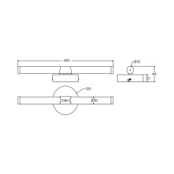 BRY-LILY-C-450-7W-3IN1-BLC-IP44 MIRROR LAMP - 6