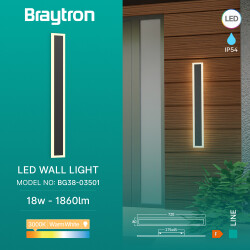 BRY-LINE-75-18W-BLC-IP54-LED WALL LIGHT - 3