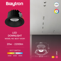 BRY-LINEX-CD20-20W-3CCT-BLC-LED DOWNLIGHT - 3