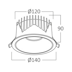 BRY-LINEX-CD30-30W-3IN1-BLC-LED DOWNLIGHT - 6