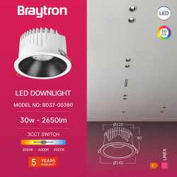 BRY-LINEX-CD30-30W-3IN1-WHT-LED DOWNLIGHT - 3