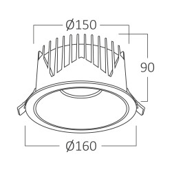 BRY-LINEX-CD40-40W-3IN1-WHT-LED DOWNLIGHT - 6