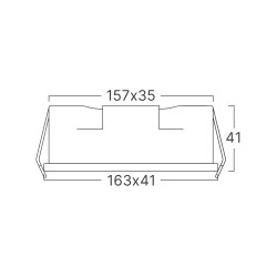 BRY-LINEX-LN6-9W-3000K-WHT-LED LINEAR FIXTURE - 6