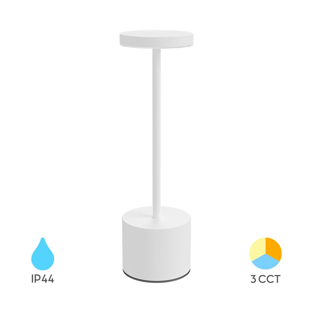 BRY-LUXE-1-2W-3IN1-WHT-RCH-TABLE LAMP - 1