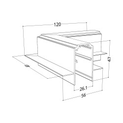 BRY-M20C-TR02-1-BLC-MAG.RAIL CORNER - 3