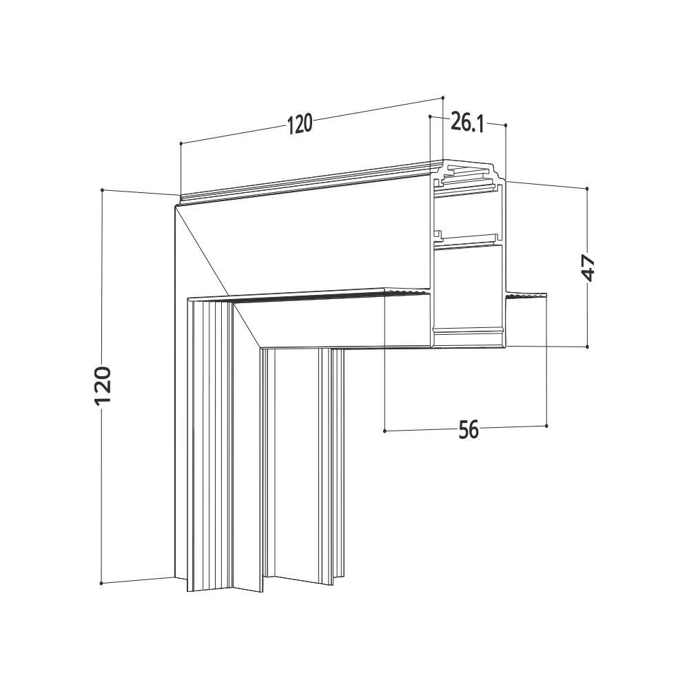 BRY-M20C-TR02-2-BLC-MAG.RAIL CORNER - 3