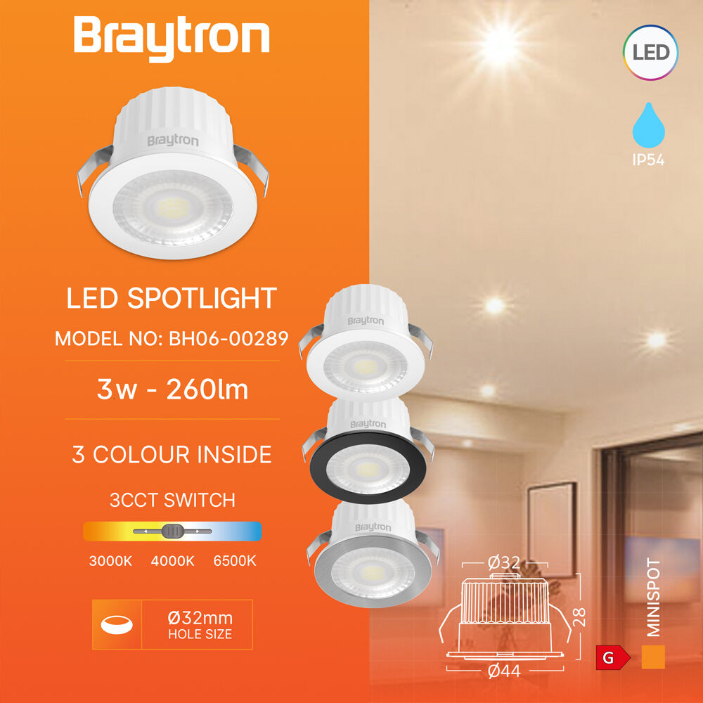 BRY-MINISPOT-A-3W-38D-3C-3IN1-IP54-LED SPOTLIGHT - 3