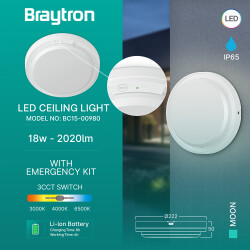 BRY-MOON-18W-3IN1-KIT-IP65-CEILING LIGHT - 3