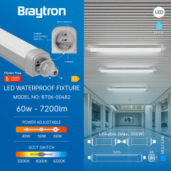 BRY-MULTILINE-A-1.5MT-60W-3IN1-3PW-IP65-WA.PROOF LIGHT - 3