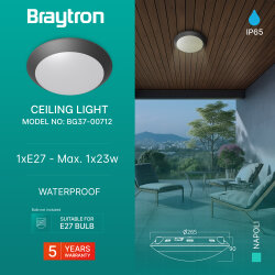 BRY-NAPOLI-D270-1xE27-PC-GRY-IP65-CEILING LIGHT - (1)