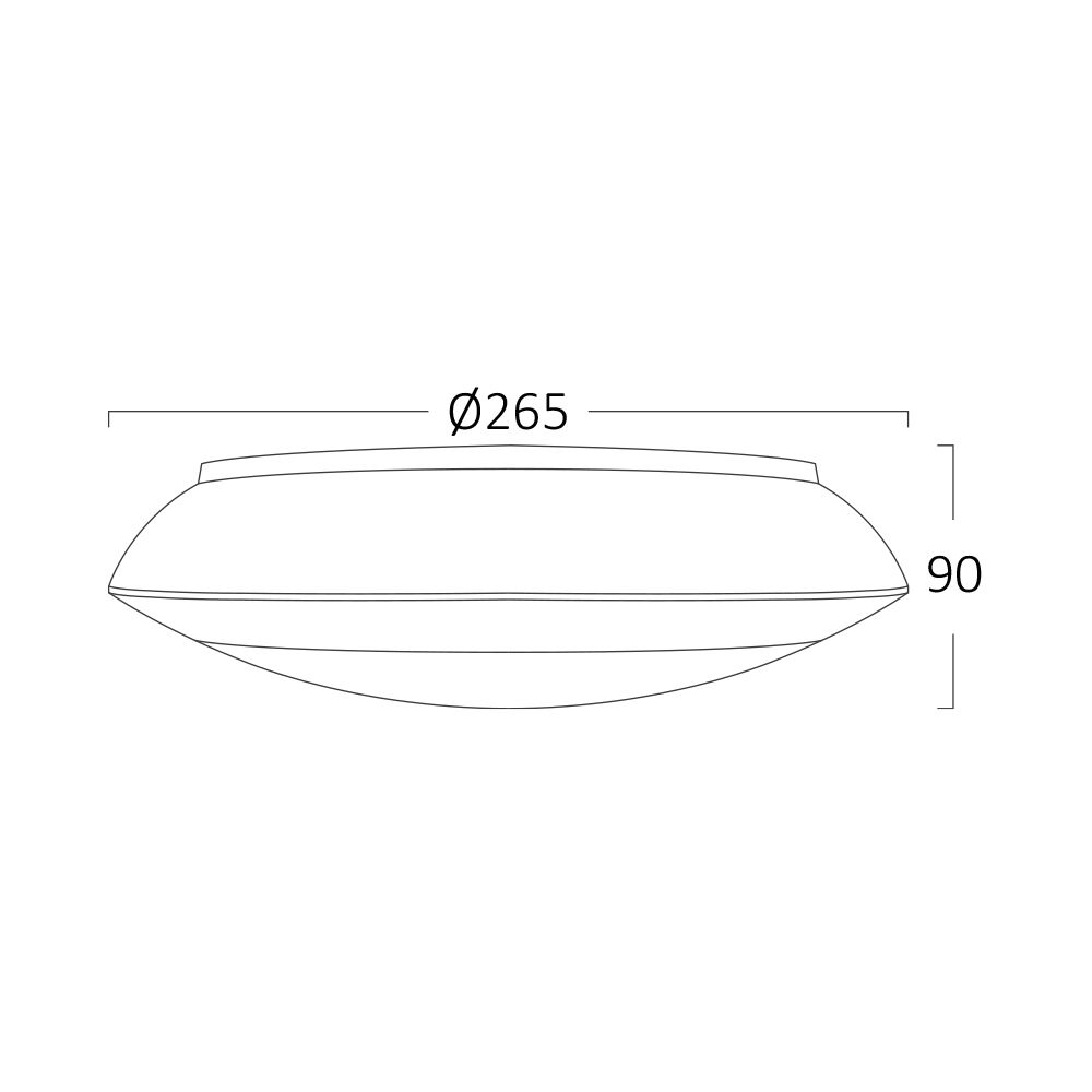 BRY-NAPOLI-D270-1xE27-PC-SNS-GRY-IP65-CEILING LIGHT - 8