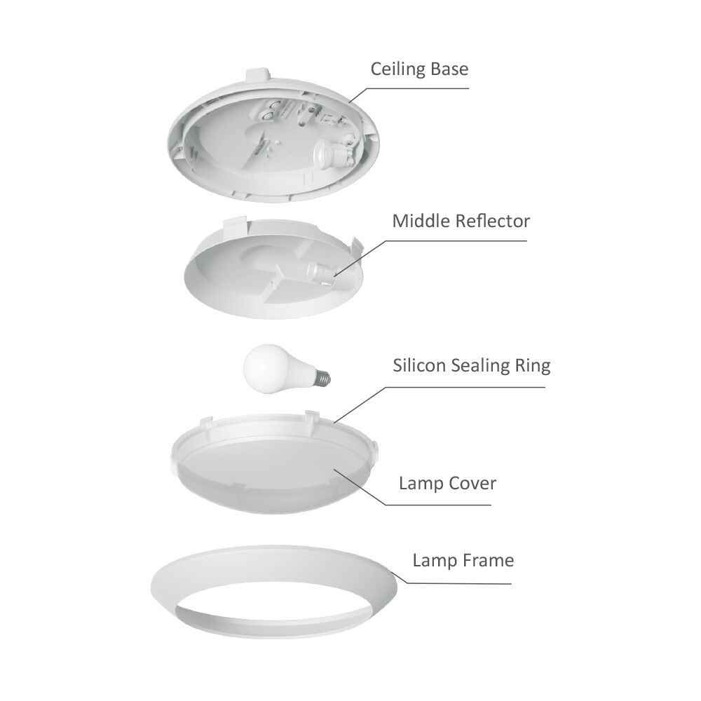 BRY-NAPOLI-D270-1xE27-PC-SNS-WHT-IP65-CEILING LIGHT - 9