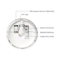 BRY-NAPOLI-D270-1xE27-PC-SNS-WHT-IP65-CEILING LIGH - 8