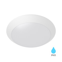 BRY-NAPOLI-D270-1xE27-PC-WHT-IP65-CEILING LIGHT - 