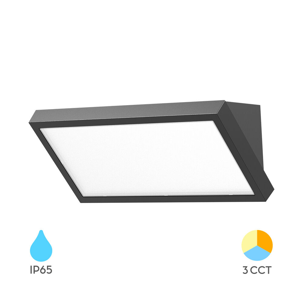 BRY-NAPOLI-M-RND-GRY-20W-3IN1-IP65-WALL LIGHT - 1