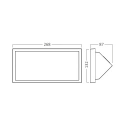 BRY-NAPOLI-M-RND-GRY-20W-3IN1-IP65-WALL LIGHT - 7