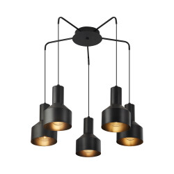BRY-P001C-5H-5xE27-BLC-PENDANT LIGHT - 