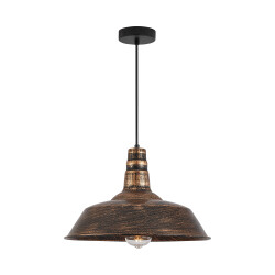 BRY-P003R-1H-1xE27-BRZ-PENDANT LIGHT - 